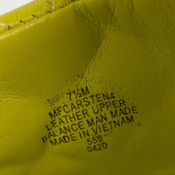 Marc Fisher Carsten Quilted Slip On Kitten Heels Shoes Women's 7.5 M Yellow NWOB - Picture 10 of 11